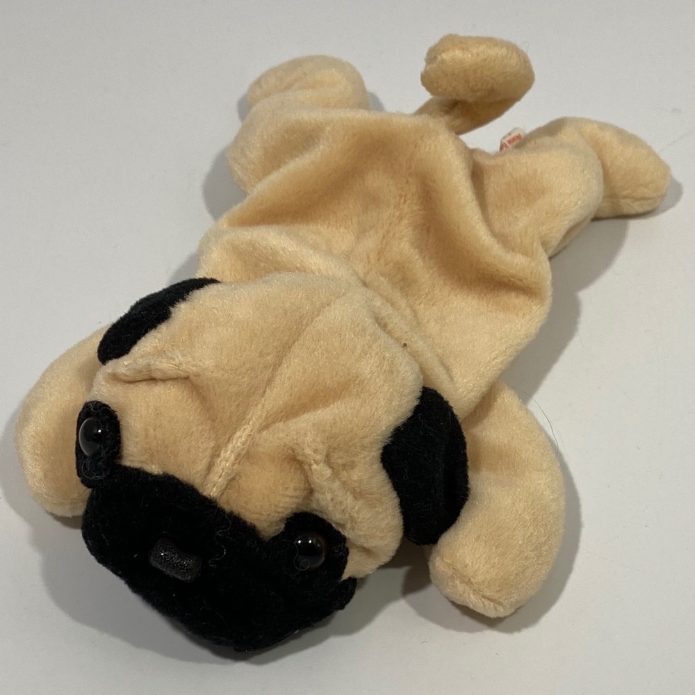 “PUGSLY” Ty Pug Beanie Babies In Mint Condition